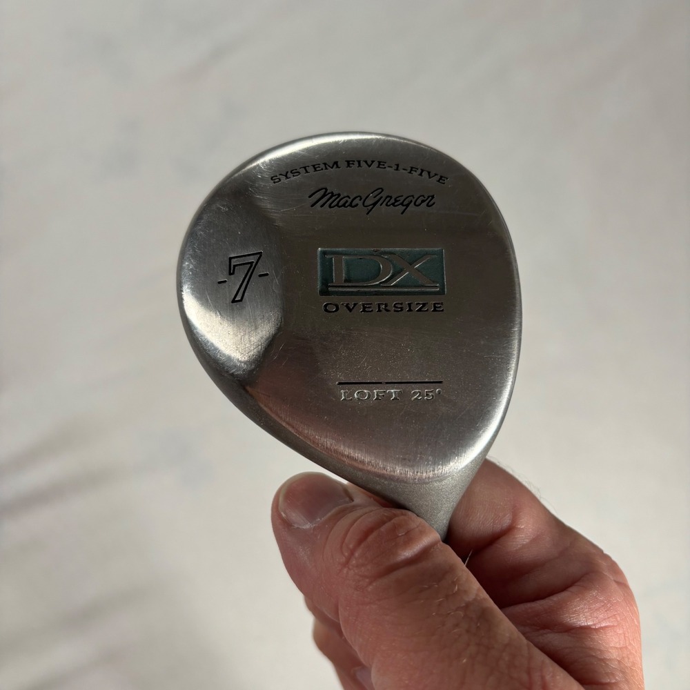 MacGregor DX Oversize 7 Wood Womens Ladies‎ Silver Excellent 25 Loft Graphite